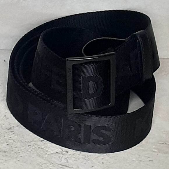 Karl Lagerfeld Other - Karl Lagerfeld Paris Belt Mens Black Nylon Spell Out One Size